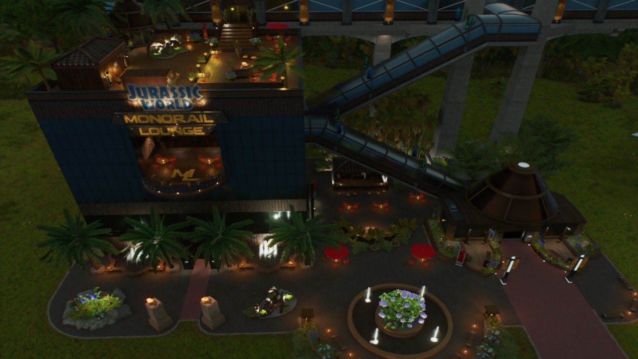 JW Monorail Lounge - Workshop - Jurassic World Evolution 3