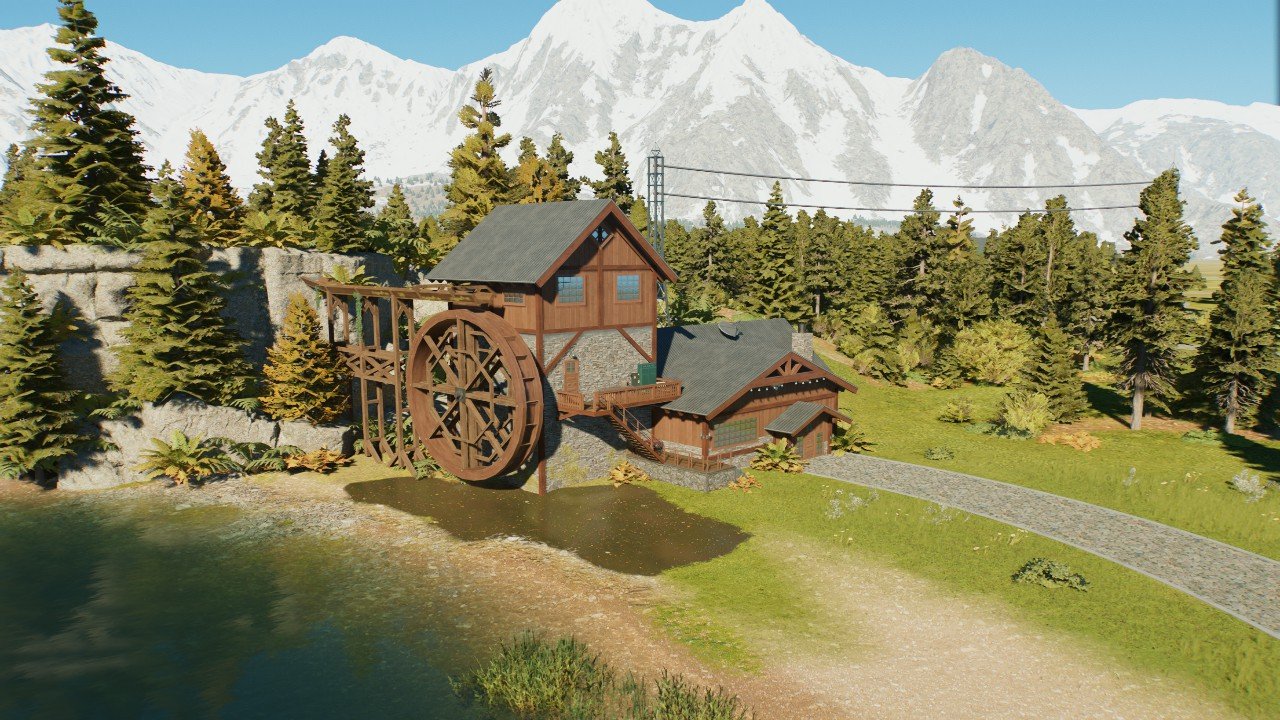 Small power station: Jurassic lodge build set