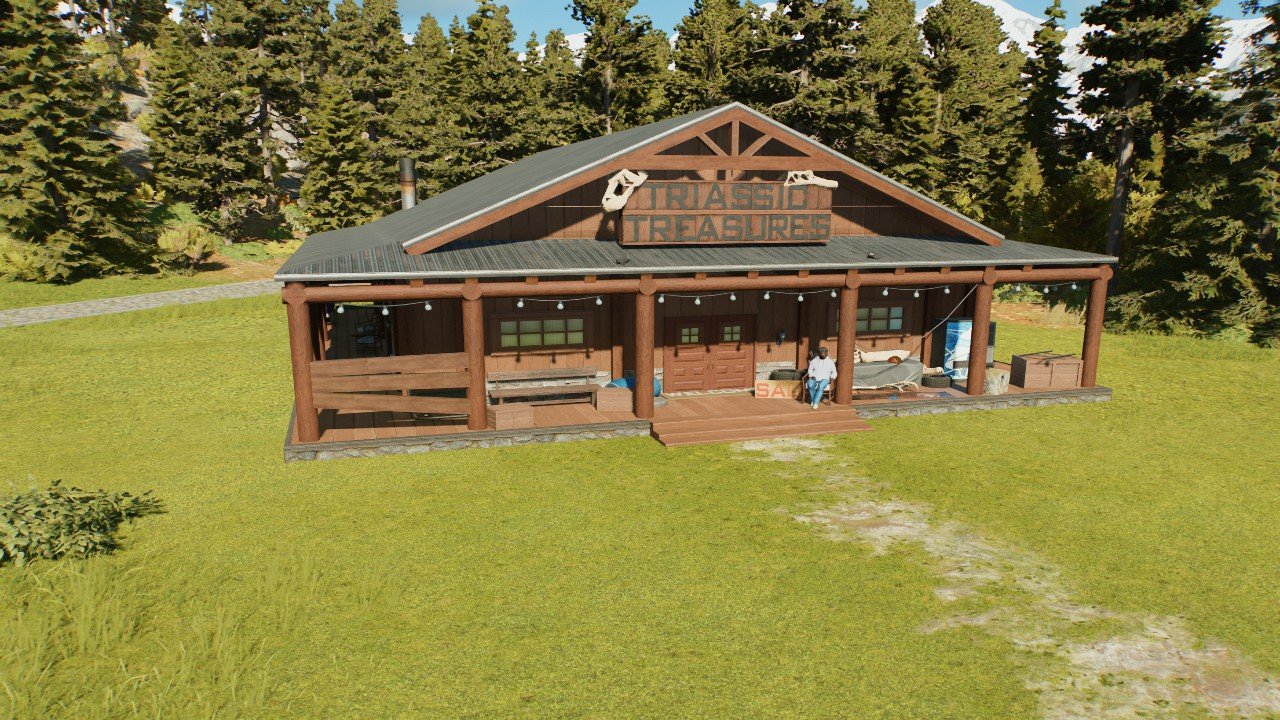 Large shopping amenity: Jurassic lodge build set