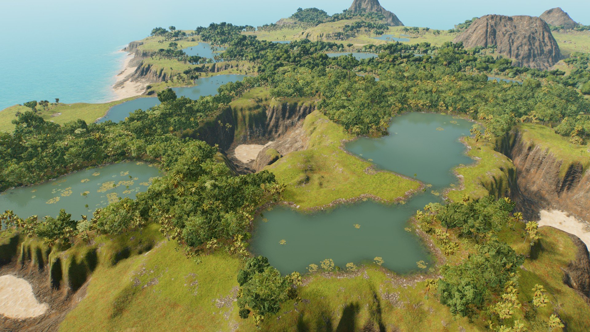 Interesting generated island - Workshop - Jurassic World Evolution 3