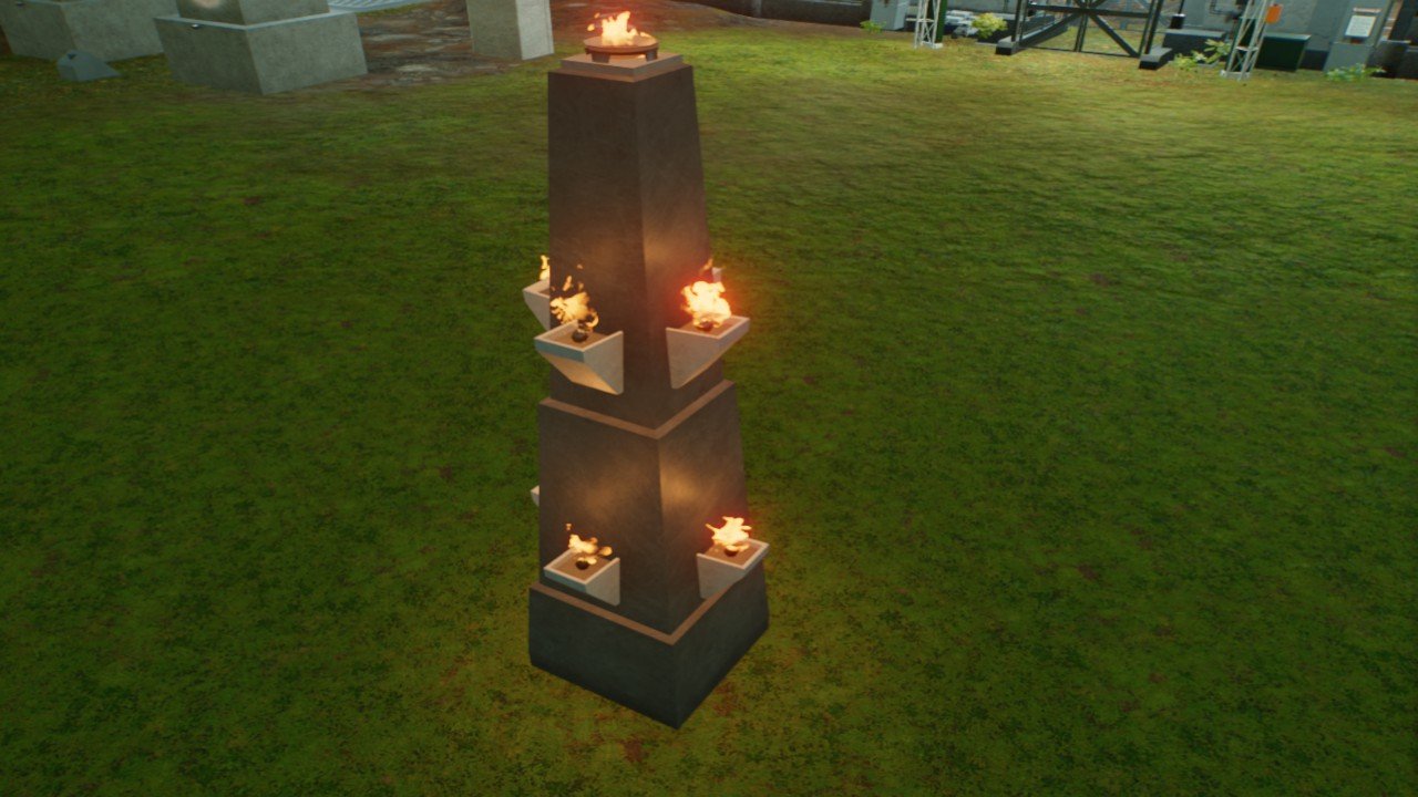 Fire Lamp Column / Forola Columna de fuego - Workshop - Jurassic World ...