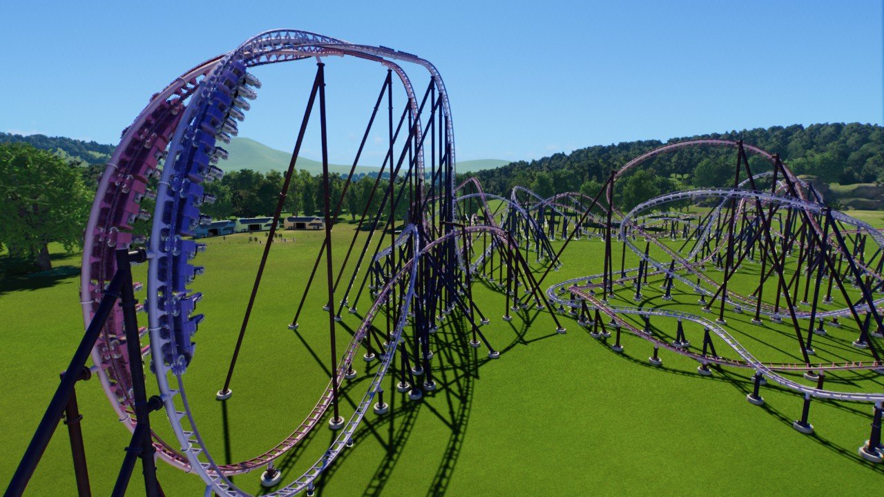 Dual coaster without theming
