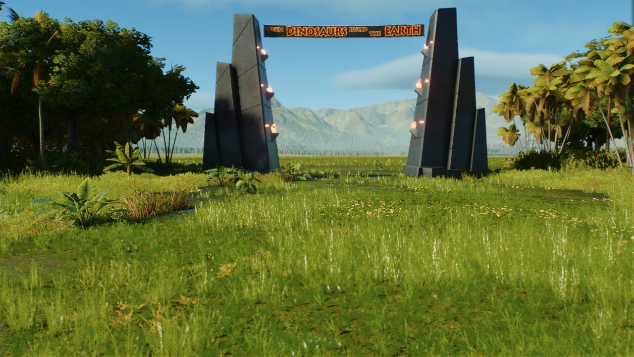 Jurrasic Park Entry Gate - Workshop - Jurassic World Evolution 3