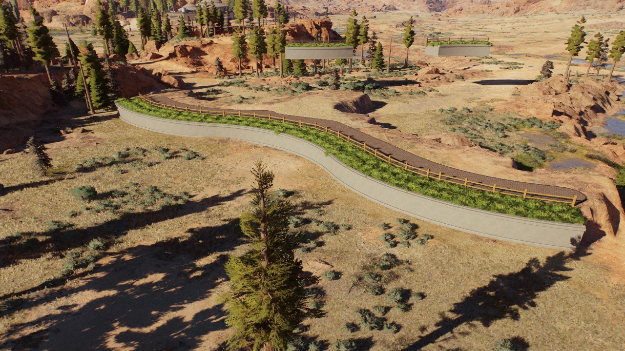 Enclosure Walkpath Wall - Workshop - Jurassic World Evolution 3