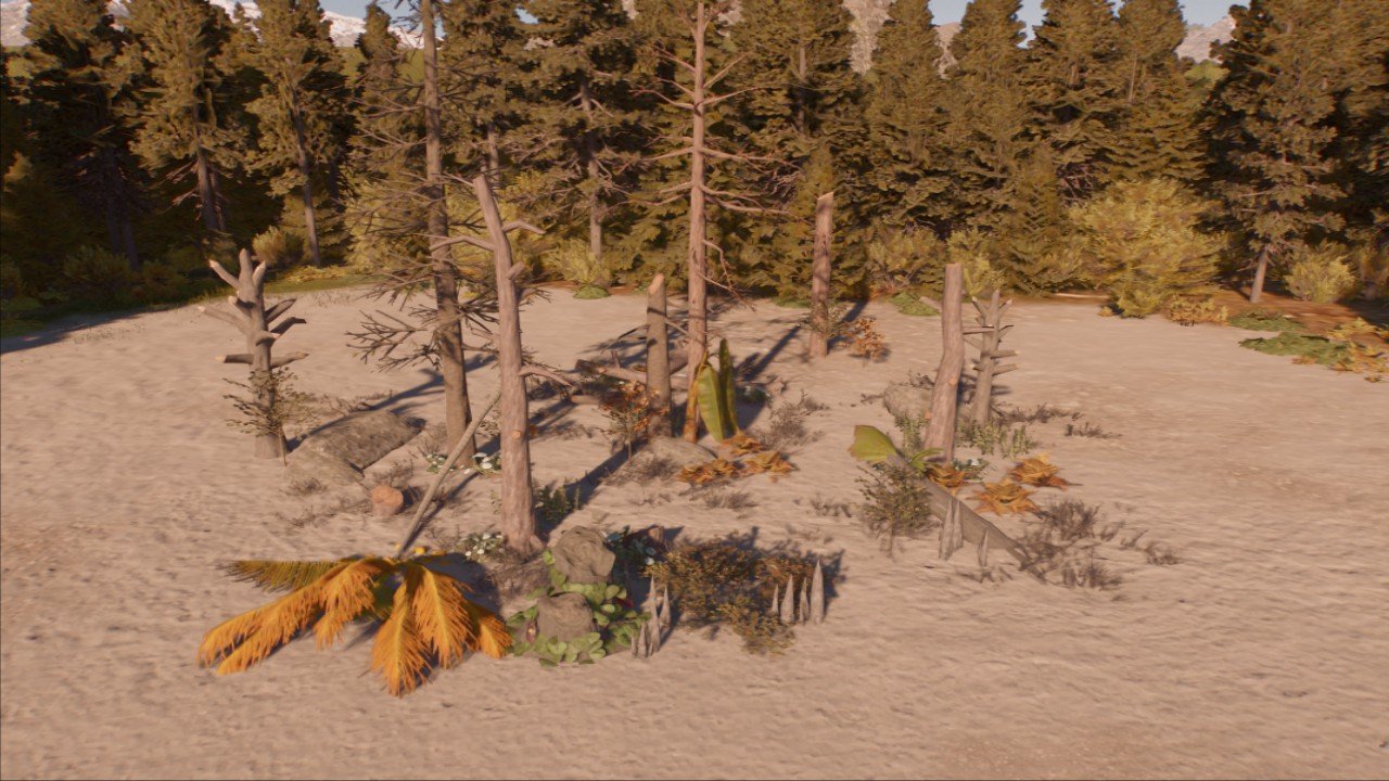 Burnt Forest Decoration Flora