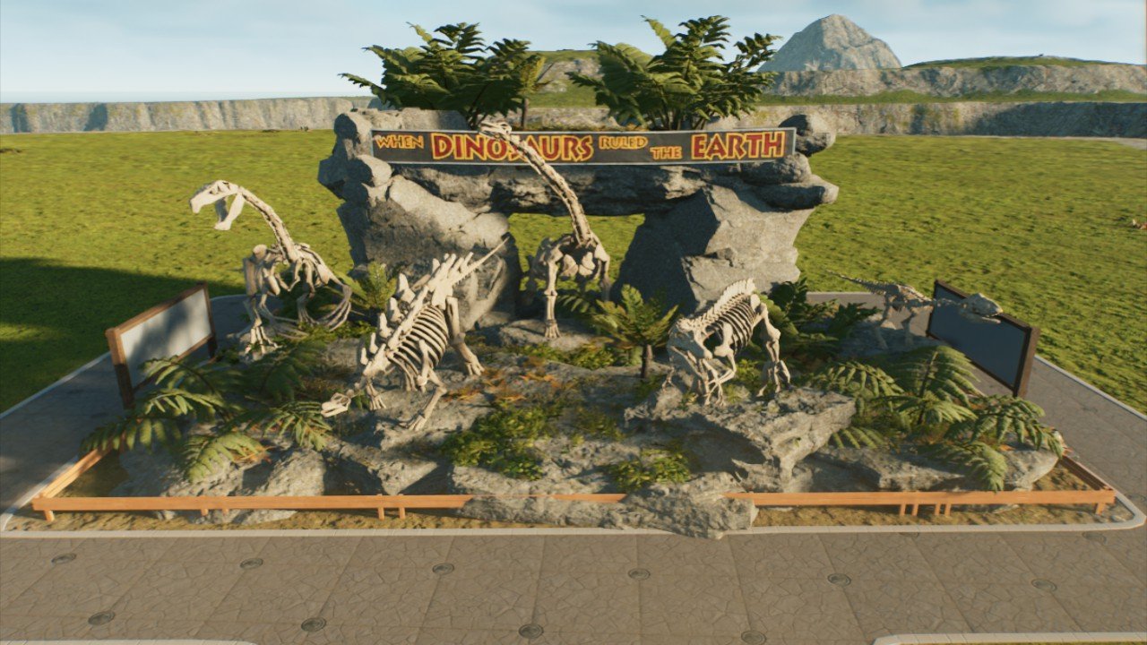 entrance dinosaur planter large - Workshop - Jurassic World Evolution 3