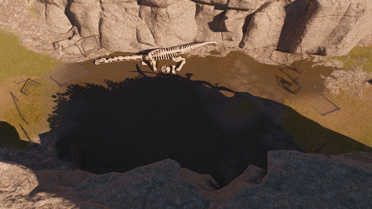 Dead sauropod in an old enclosure - Workshop - Jurassic World Evolution 3