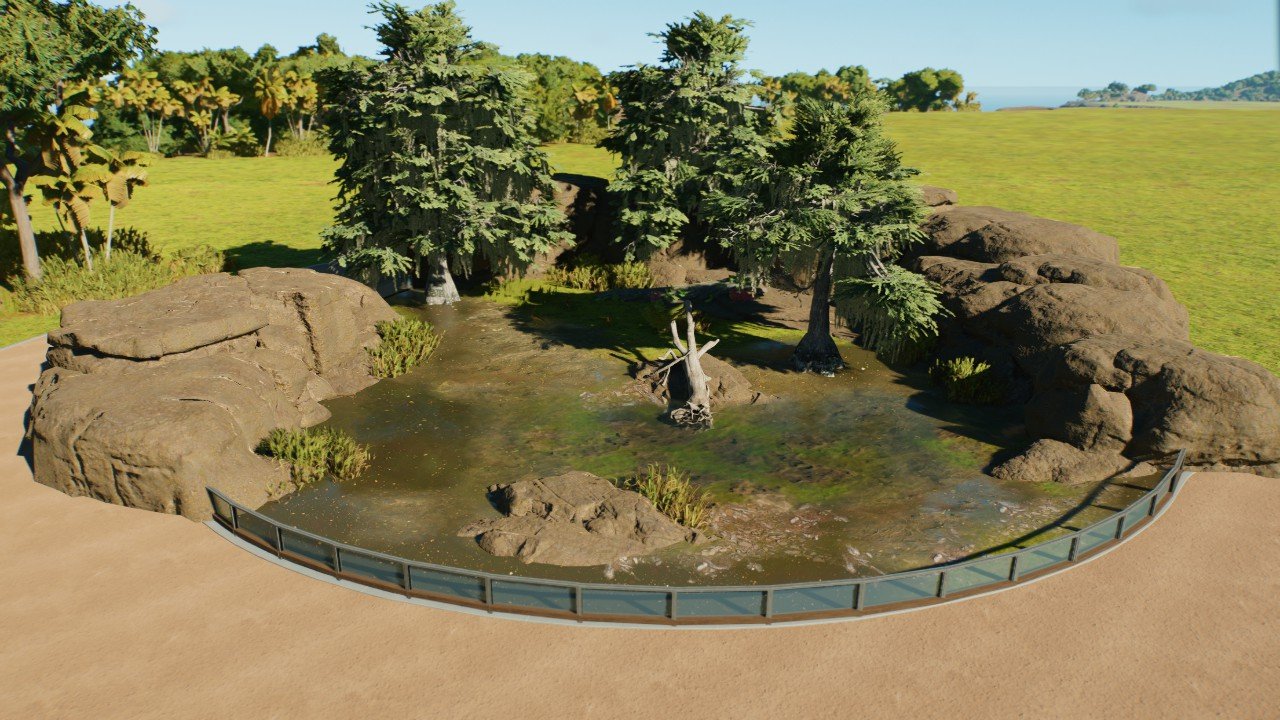 Small Swamp Themed Dinosaur Enclosure