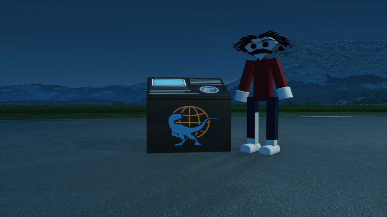 Touchpad educational sign - Workshop - Jurassic World Evolution 3