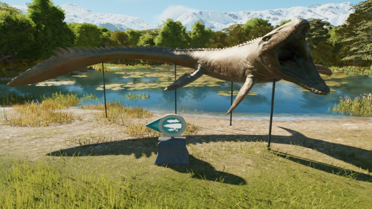 Mosasaurus Enclosure Sign - Workshop - Jurassic World Evolution 3