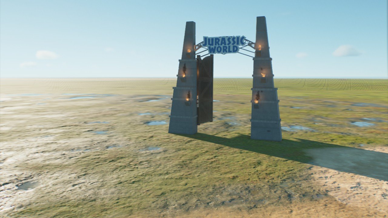 Movie accurate jw gate - Workshop - Jurassic World Evolution 3