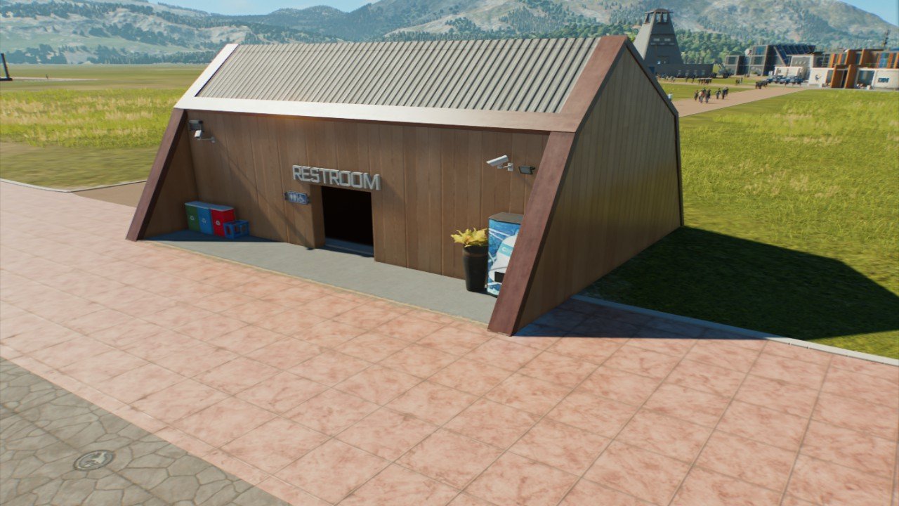 Modern wooden toilet - Workshop - Jurassic World Evolution 3