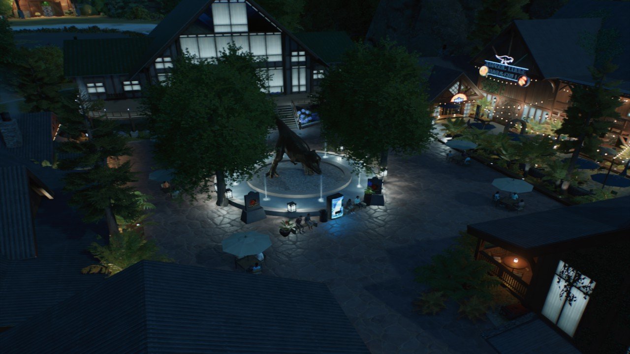 T-Rex Plaza with viewing gallery - Workshop - Jurassic World Evolution 3