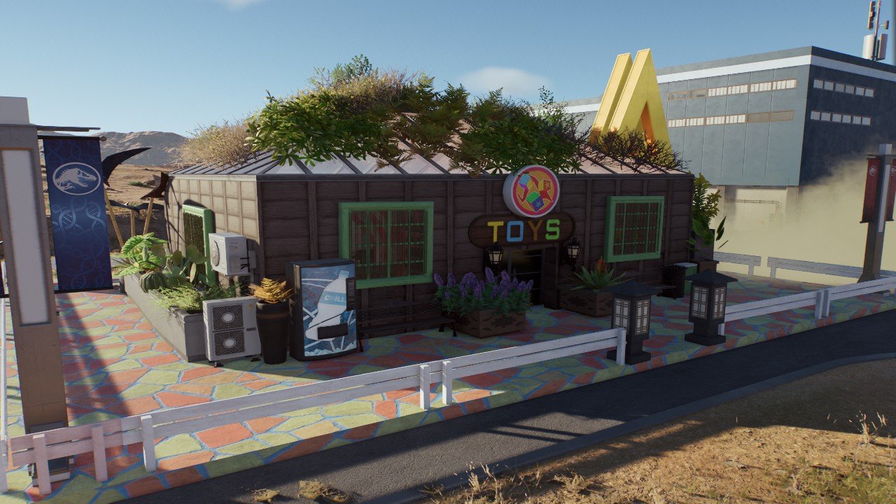 green roof toy shop