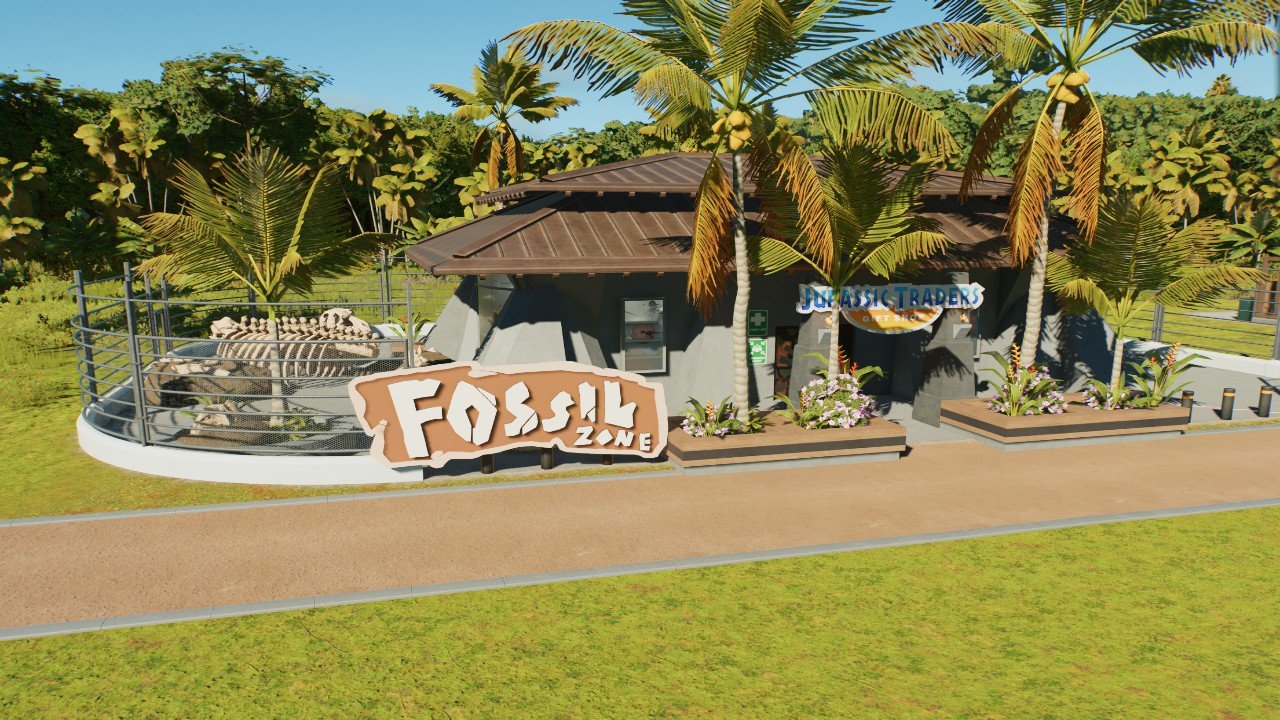 Jurassic park era small shopping amenity