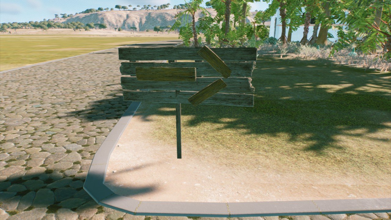 ARROW SIGN - Workshop - Jurassic World Evolution 3