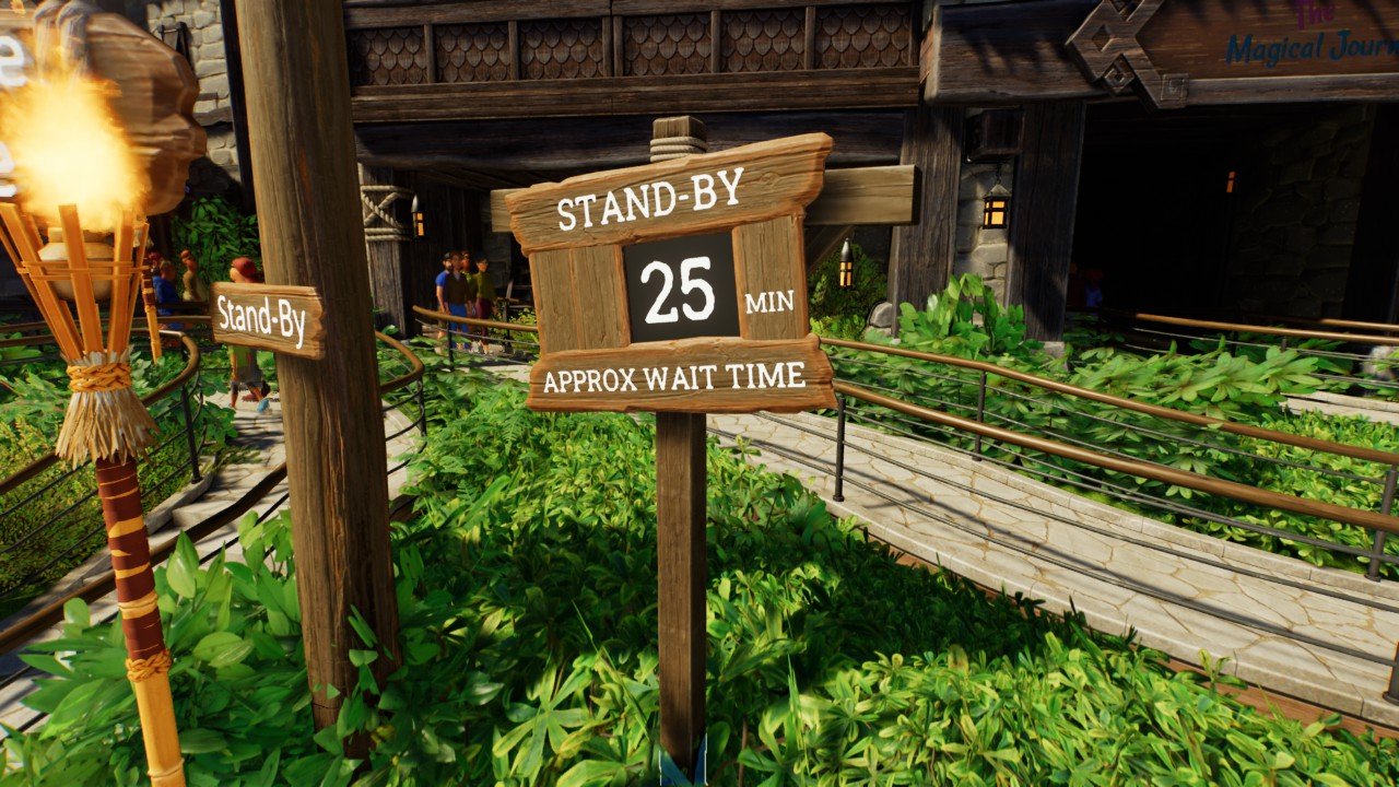 Viking wait time sign