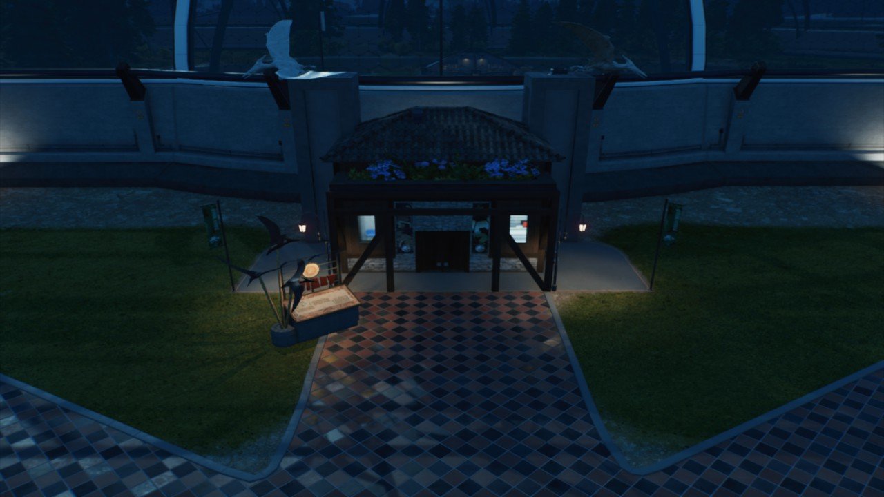 aviary entrance for viewing gallery - Workshop - Jurassic World Evolution 3