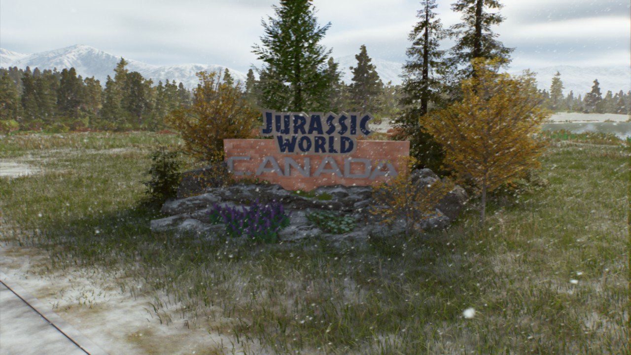 Jurassic World: Canada Sign - Workshop - Jurassic World Evolution 3