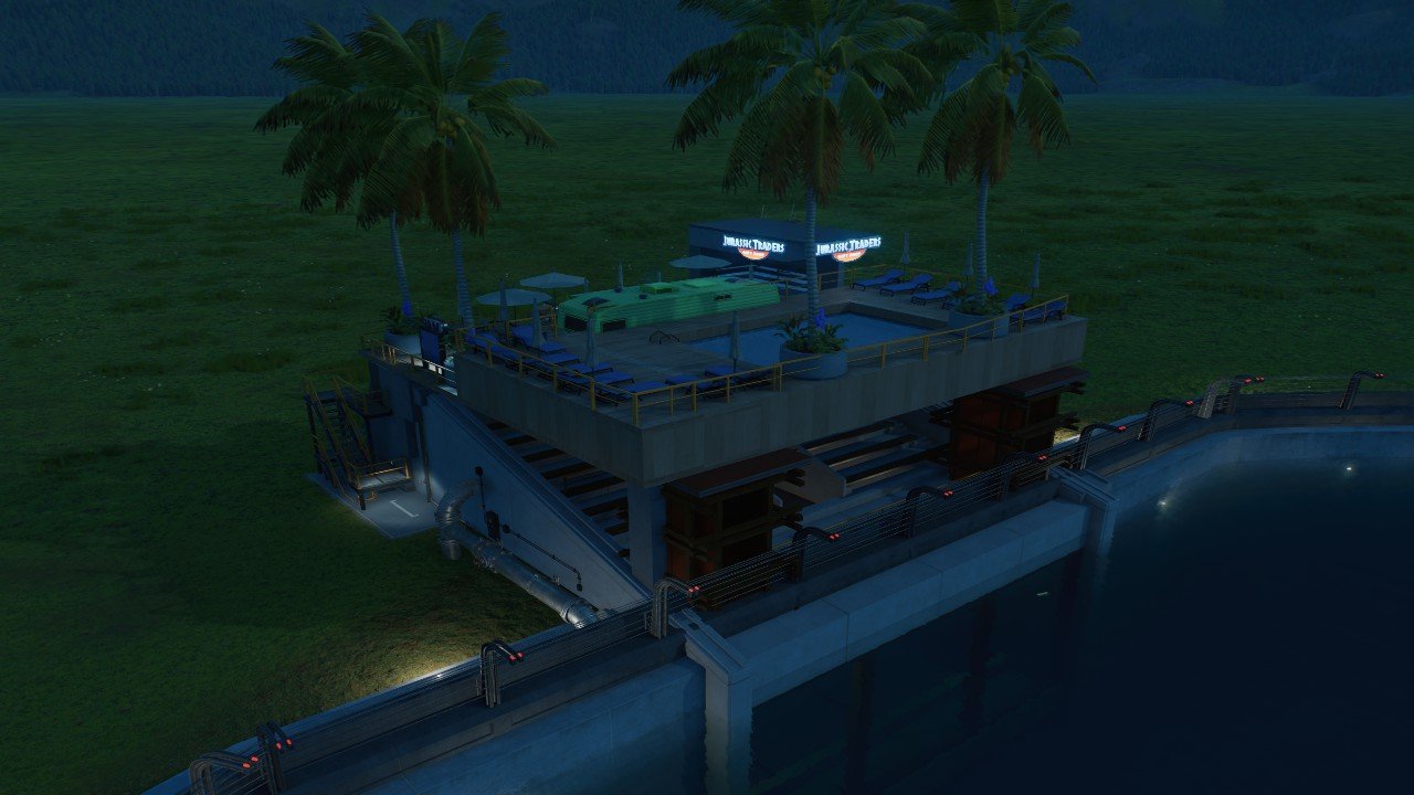 Lagoon viewing with pool and store - Workshop - Jurassic World Evolution 3
