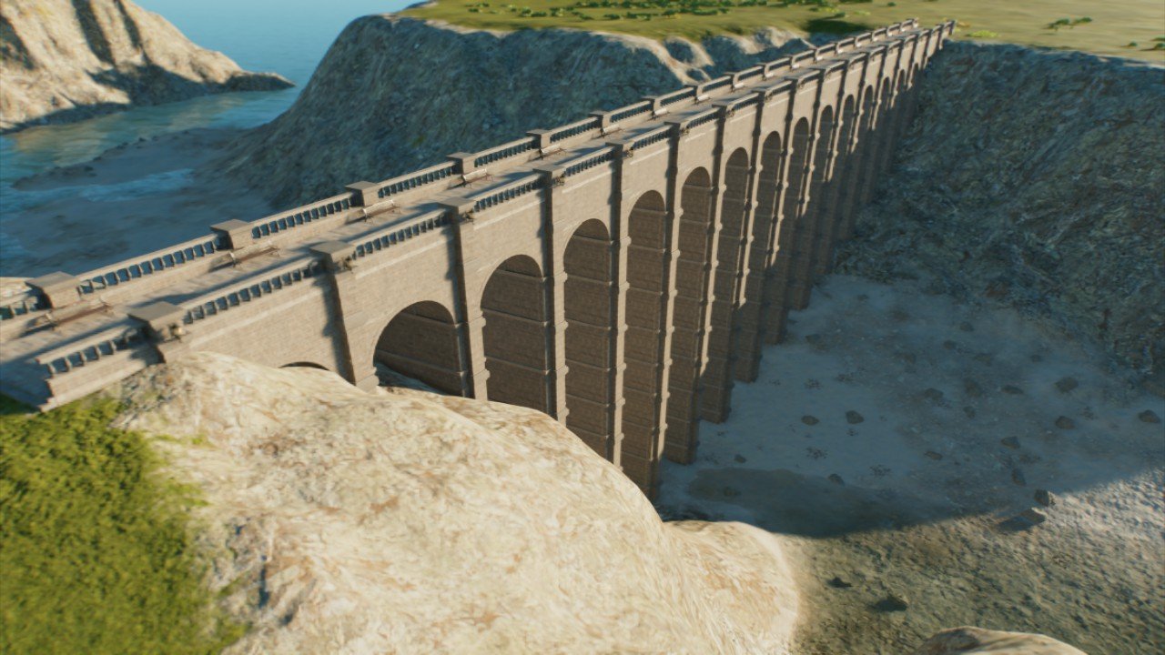 Large Alpine Brick Bridge