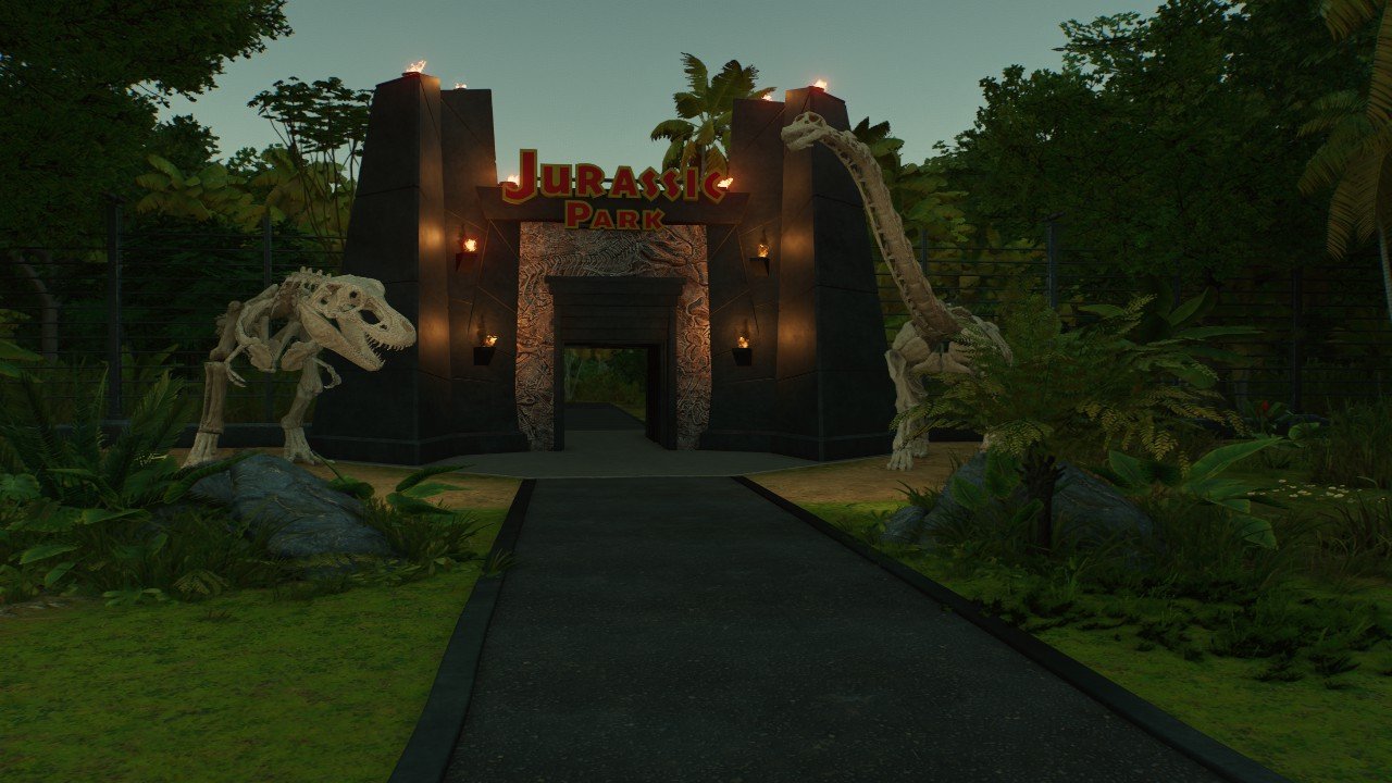 Concept Art-Inspired Park Entrance Gate