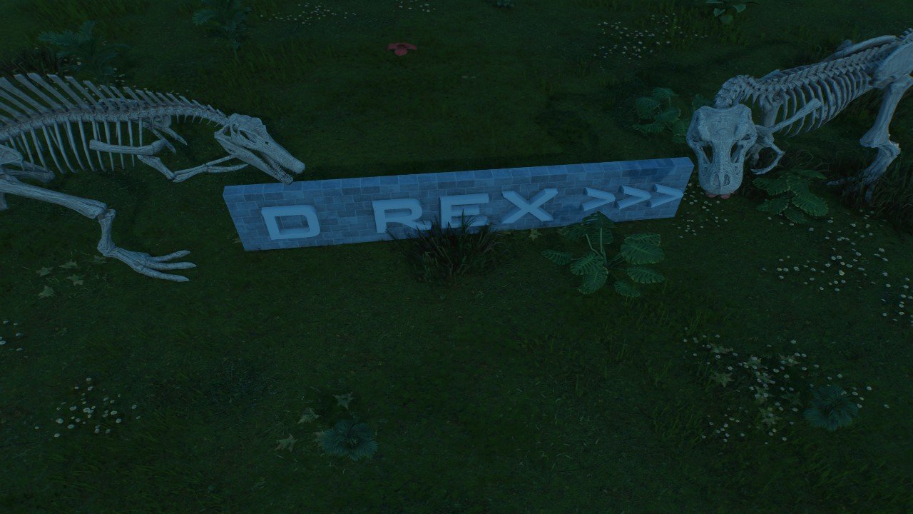 Drex sign - Workshop - Jurassic World Evolution 3
