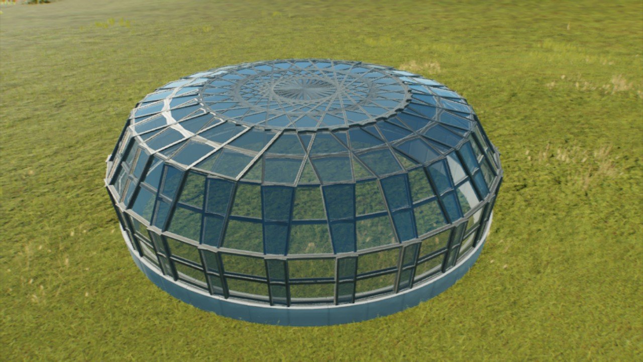 6x6 Glass Dome - Workshop - Jurassic World Evolution 3