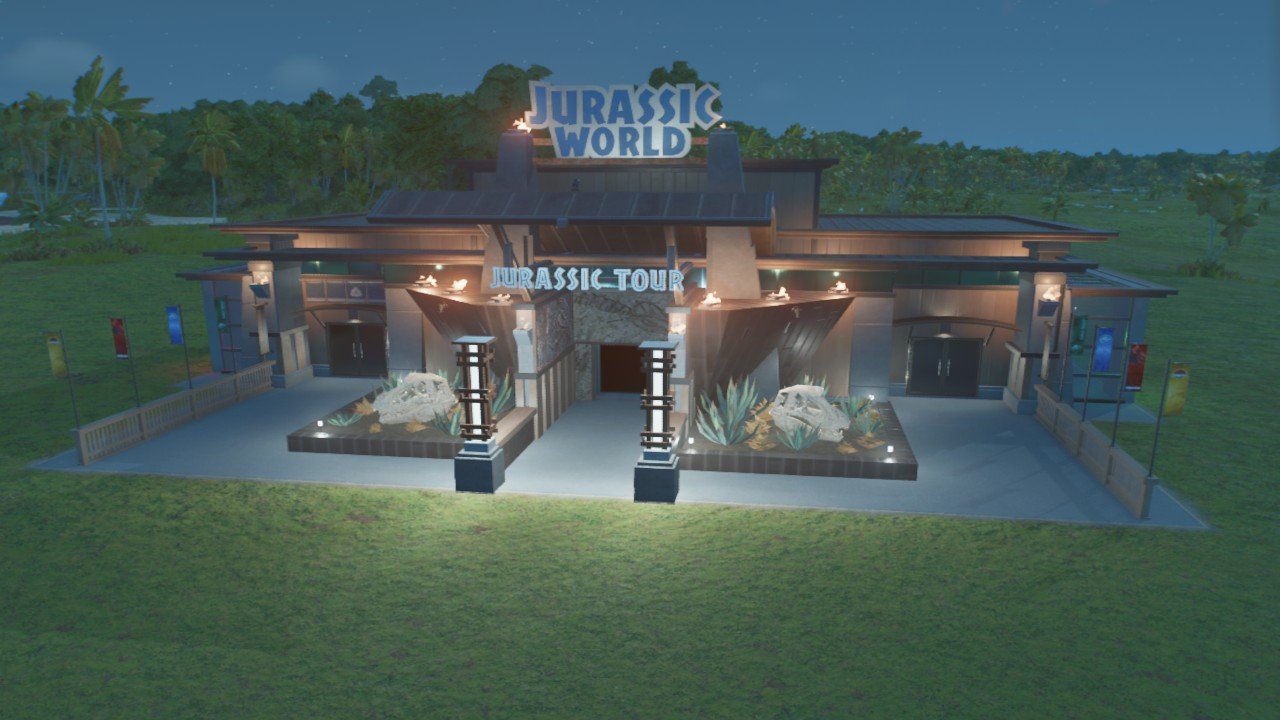 Jurrasic World Tour Station w/ Trucks