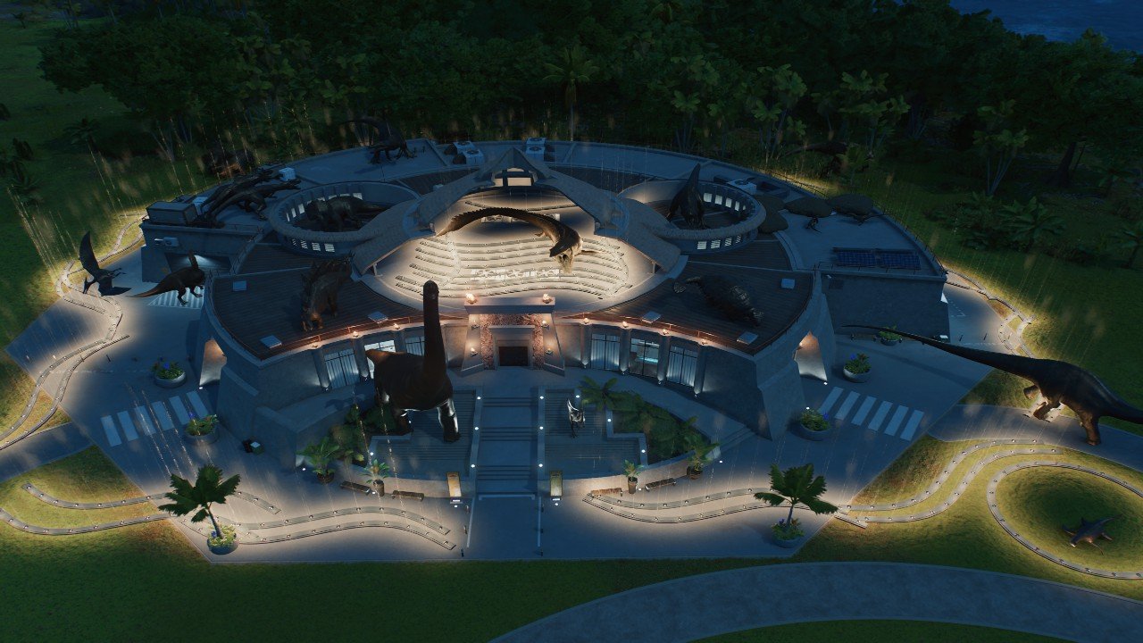 Visitor center with every Statue in the game - Workshop - Jurassic