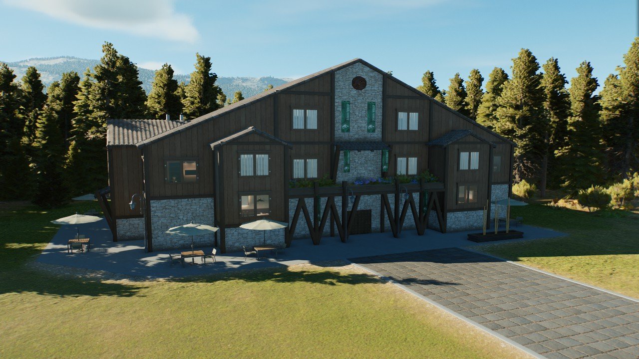 Large Alpine Lodge 2