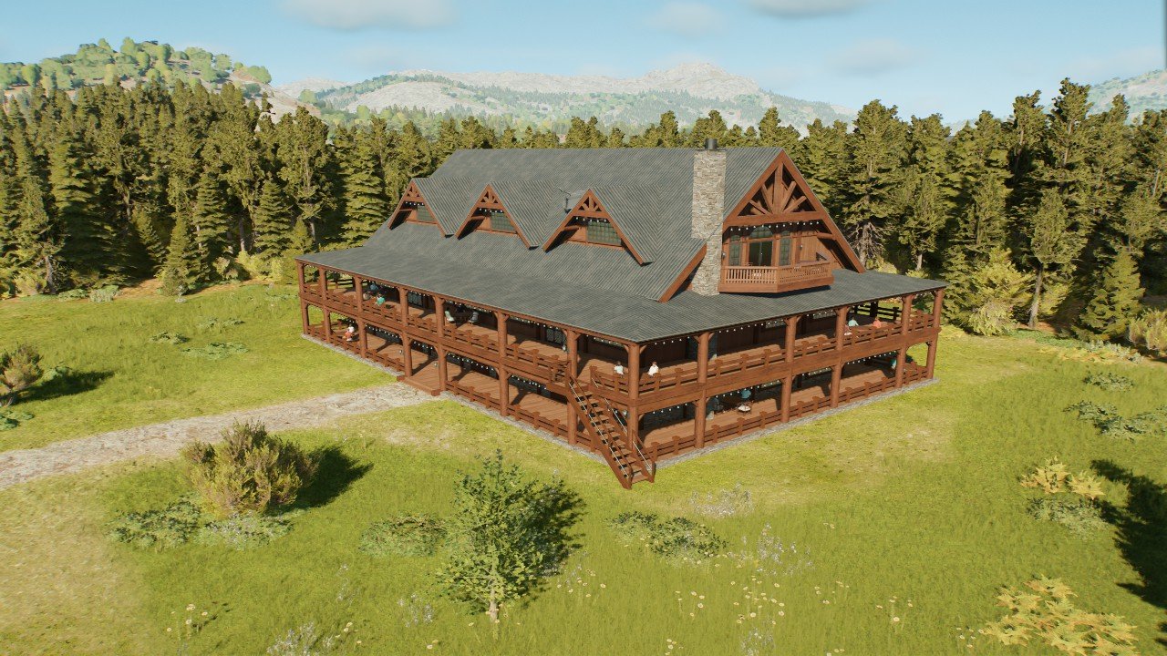 Large hotel 1: Jurassic lodge