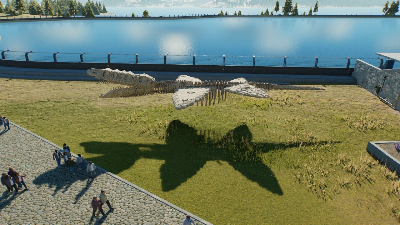 mosasaurus Skeleton statue - Workshop - Jurassic World Evolution 3