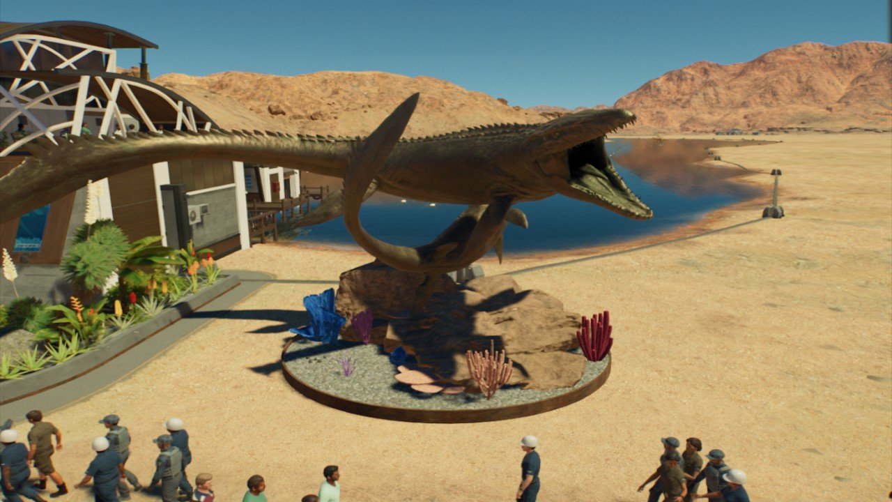 Mosasaurus Family Statue - Workshop - Jurassic World Evolution 3