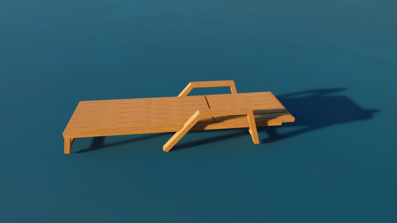 Wooden Sunbed