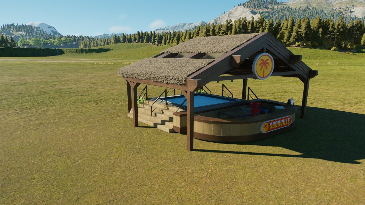 Swimming pool and bar