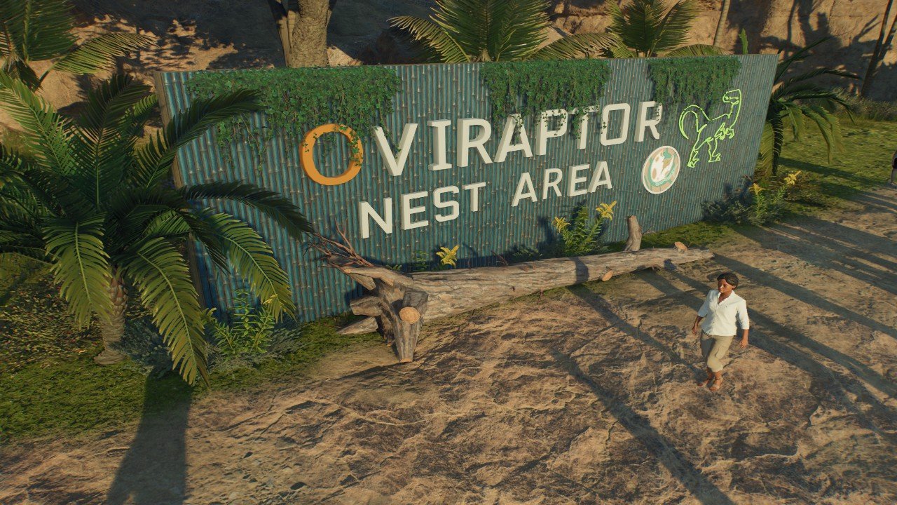 Oviraptor nest sign - Workshop - Jurassic World Evolution 3