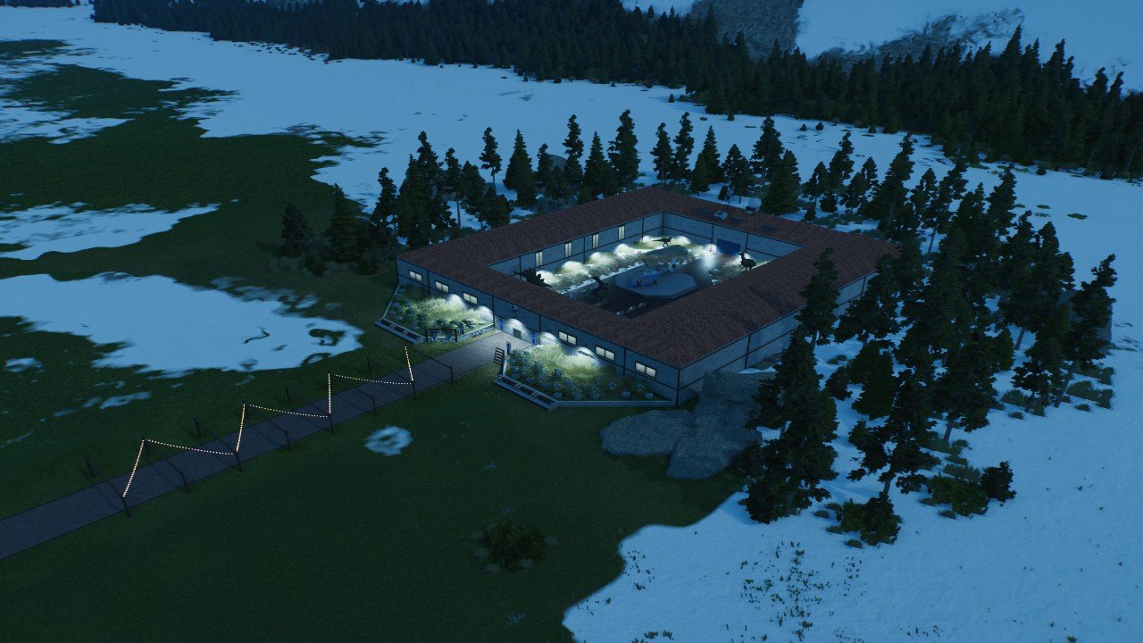 Arrival Point Tutorial Minecraft Arrival point in a courtyard - Workshop - Jurassic World Evolution 3