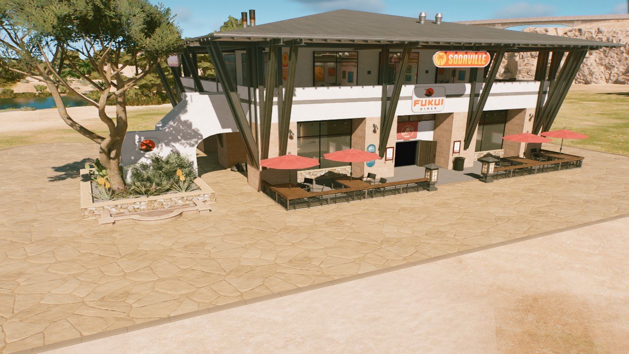 Two story large restaurant