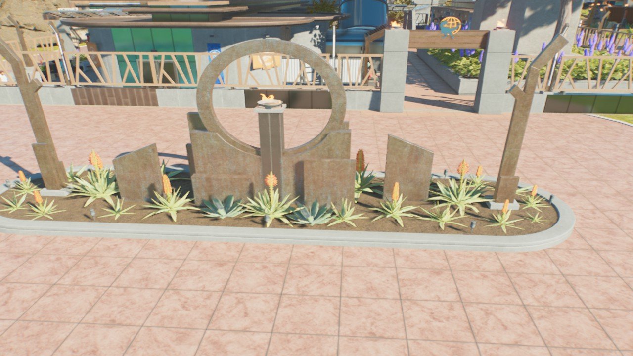 Sculpture Planter with Torch