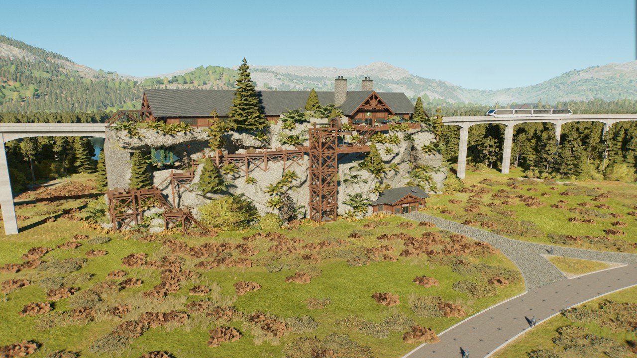 Monorail station: Jurassic lodge