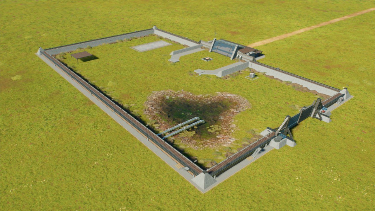 Enclosure for small dinosaurs