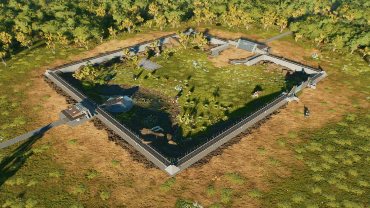 Enclosure for medium dinosaurs