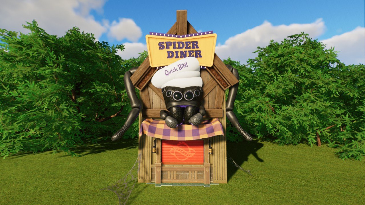 Spooky Spider Diner Food Stall