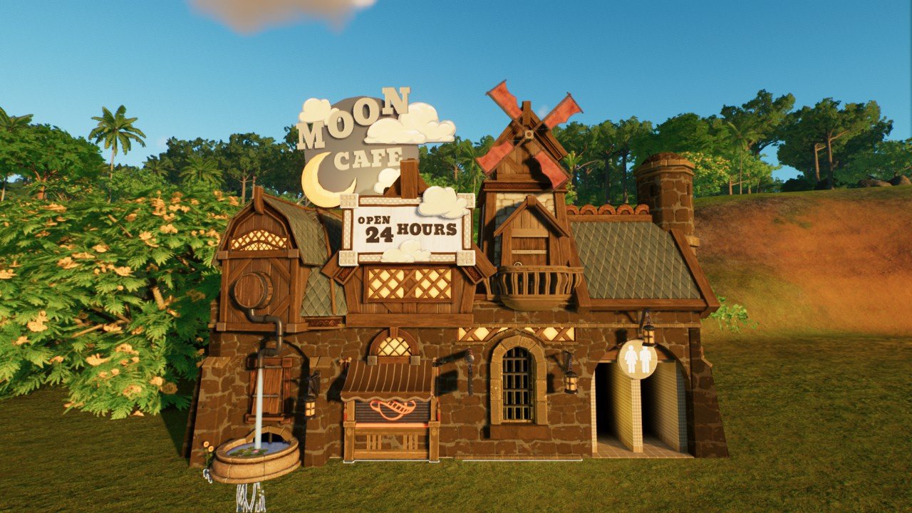 Pirate Moon Cafe with Toilet