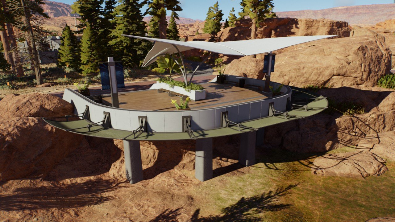 Viewing Platform with Shade - Workshop - Jurassic World Evolution 3