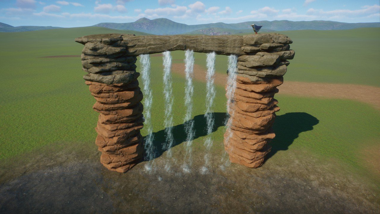 Waterfall with Rock work