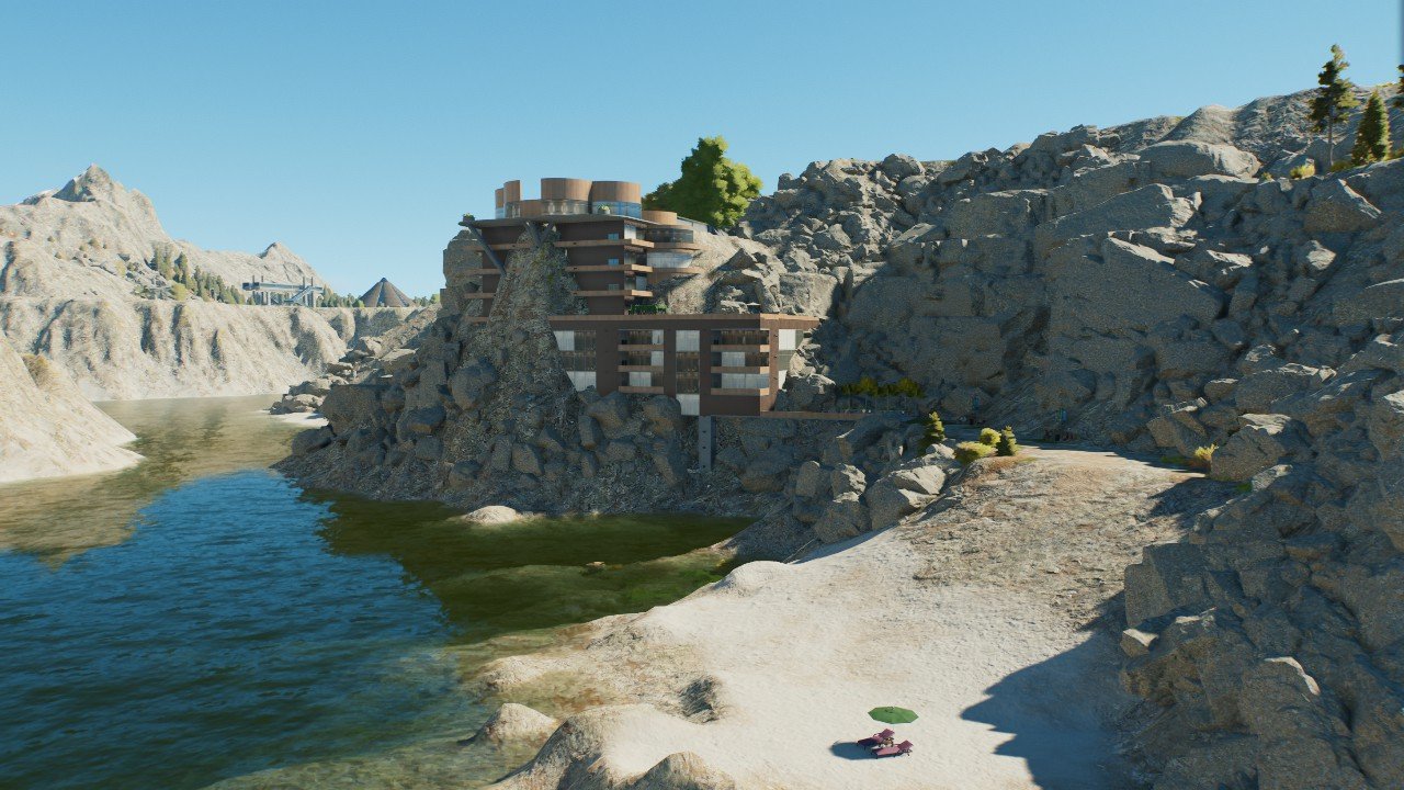 Cliff side hotel
