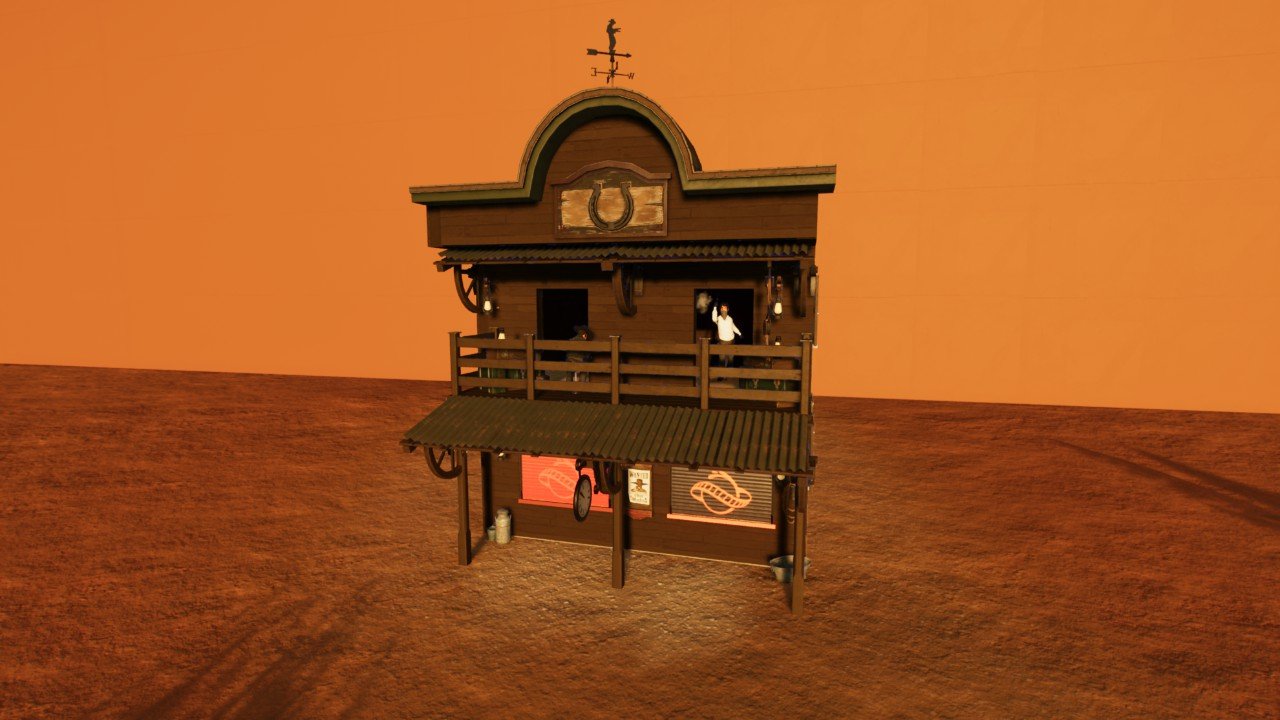Saloon w Rotating Animatronics