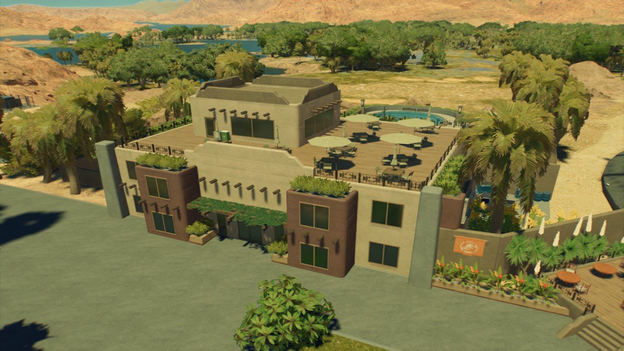 Small texicana hotel with pool - Workshop - Jurassic World Evolution 3